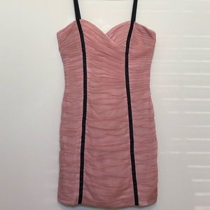 Arden B Fitted Ruched Tulle Cocktail Dress